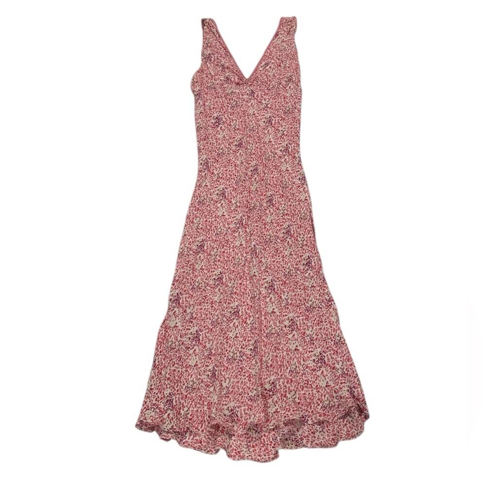 Vintage Forever 21 Y2k 90s Ditsy Floral Girly Maxi Slip on Dress Coquette Medium